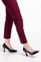 Women's Genuine Leather Stiletto Shoes Şhn.861 Black 39 - 5