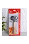 Ars-Hm-Wooden Handle Stainless Steel Flat/Serrated Pizza Slicer