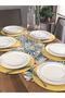 American Service, 6-Piece Plate and Runner Casablanca Flower Tk3 - 2