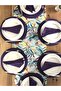 American Serve, 6 Plates, 6 Napkins and Runner Casabalan Flower Tk5 - 3
