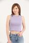 Women's Lilac Halter Neck 2-Piece Crop Blouse - 3
