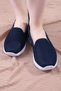 Women's Navy Blue Flexible Faylon Sole Full Orthopedic Mesh Daily Sports Ballerina Shoes Ser-035 - 2