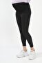 Black Flexible Special Design Maternity Tights