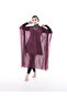 Women's Hijab Swimsuit V Neck Kaftan Pareo Claret Red