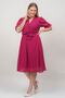 Women's Plum Midi Length Plus Size Chiffon Dress Nb8062 - 3