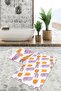 Colorful Brush Bumps Special Design 2-Piece Non-Slip Base Bathroom & Kitchen Mat Set - 2