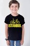 Istanbul Letter White, Ist. Bicycle Black, Türkiye Crescent Star White Boy's T-Shirt Eco Pack of 3 - 3
