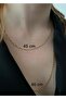 45 Cm Gold Color Unisex Steel Thin 45 Cm Stud Necklace - 2