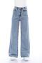 Women's Snow Wash Loose Leg Lycra Jean Loose Leg Palazzo Jean - 4