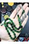 Green Black Moire Wooden Boxed Rosary - 2
