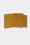 3802 Genuine Real Leather Small Women's Wallet Flother Yellow - 4