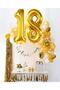 18th Birthday Foil Balloon Set Gold 100 Cm - 3