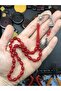 Prayer Beads for a Friend Powder Amber Prayer Beads with Red Moire Wooden Box - 2