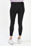 Black Flexible Special Design Maternity Tights - 3