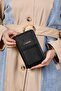 22yd265 Women's Black Wallet Bag - 2