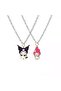 Kawaii Fantasy Magic My Melody And Kuromi Bff Couple Necklace - 2