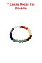 Natural 7 Chakra Bracelet with Crystal Quartz, Amethyst, Sodalite, Aventurine, Tiger's Eye, Citrine, and Agate. - 2
