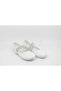 200 Girl's White Patent Leather Jewelled Velcro Ballerinas - 4