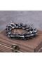 Viking Ouroboros Distressed Vintage Scandinavian Dragon Nordic 316l Men's Bracelet