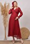 Women's New Season Double Breasted Collar Chiffon Maternity Dress - 2