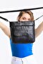 Genuine Leather Medium Size Black Cross Strap Shoulder Bag - 8