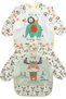 Lion and Deer Pattern Baby Food Bib with Sleeves and Pockets - 2