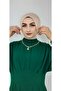 Snap Fastener Ready Scarf Shawl Hijap Beige Color