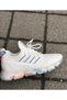 22y457 Women Men White Orthopedic Comfort Knitwear Thick Gel Sole Sneaker Walking Sports Shoes - 2