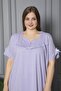 100% Cotton Combed Cotton Short Sleeve Plus Size Mother's Nightgown 136 - 3
