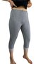 Women's Lycra Lace Below Knee Capri Leggings Cotton