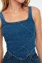 Mavi Dikiş Detaylı Askılı Denim Bluz TWOSS22BZ1402 - 4