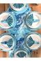 American Service, 6 Napkins, 6 Napkin Rings and Runner Ocean Tk3 - 3