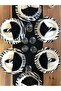 American Serve, 6 Plates, 6 Napkins, 6 Napkin Rings and Runner Zebra - 4