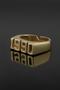 1990 Date Design Gold Color Ring