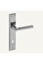 Sofuoğlu Fırat Florya Mirrored Nickel Satin (bathroom - WC) (left) Door Handle Aluminum / Steel - 2