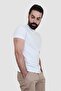 Men's Jazz 4154 Medium Crew Neck White Tshirt - 2
