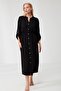 Combed Cotton Mood Comfort Feel Linen Dress 9210 - Black