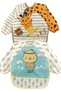 Giraffe and Chick Pattern Baby Food Bib with Sleeves and Pockets - 2