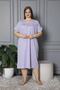100% Cotton Combed Cotton Short Sleeve Plus Size Mother's Nightgown 136