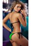 Latest Trend Flexible Fabric Brazilian Cut Bottom and Top Unlined Bikini Set 4206 - 2