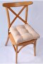 Lina Polka Dot Beige Pofidik Chair Cushion