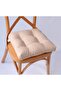 Lina Polka Dot Beige Pofidik Chair Cushion - 2