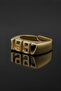 1997 Date Design Gold Color Ring
