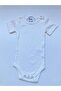 White Short Sleeve Modal Corded Snap Body