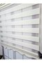 Mikro Pliseli Zebra Stor Perde Krem Mz484 - 5