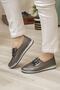 Orthopedic Daily Soft Women's Skin Perforated Drawstring Ballerina Shoes - 3