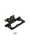 Sofuğolu 10cm Non-Directional Butterfly Door Hinge 2mm Black 15 Pieces