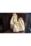 Yellow Gingham Ecological Cloth Pouch, Eco-Friendly Cloth Pouch, Drawstring Cloth Bag, Organizer Pouch (Set of 3)