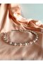 Women's Hair Crown Handmade with Pearls and Crystal Beads