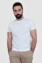 Men's Jazz 4154 Medium Crew Neck White Tshirt